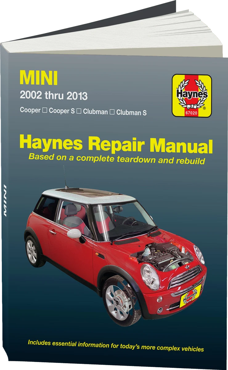 Mini Cooper, Cooper S, Clubman & Clubman S (2002-2013) Haynes Repair Manual (USA)