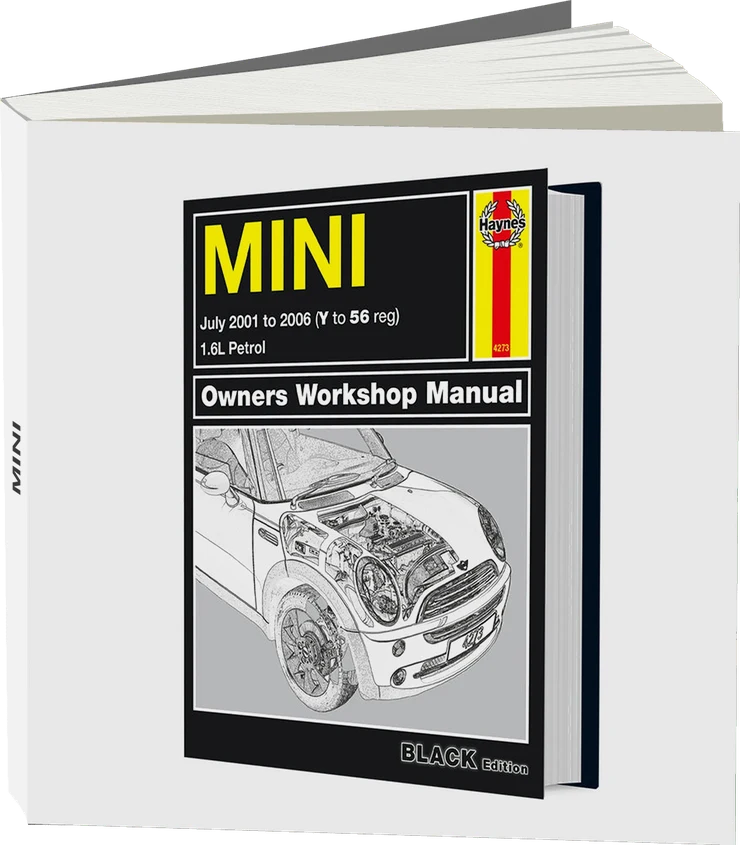 MINI Petrol (July 2001-2006) Haynes Repair Manual - Premium Hardback Black Edition