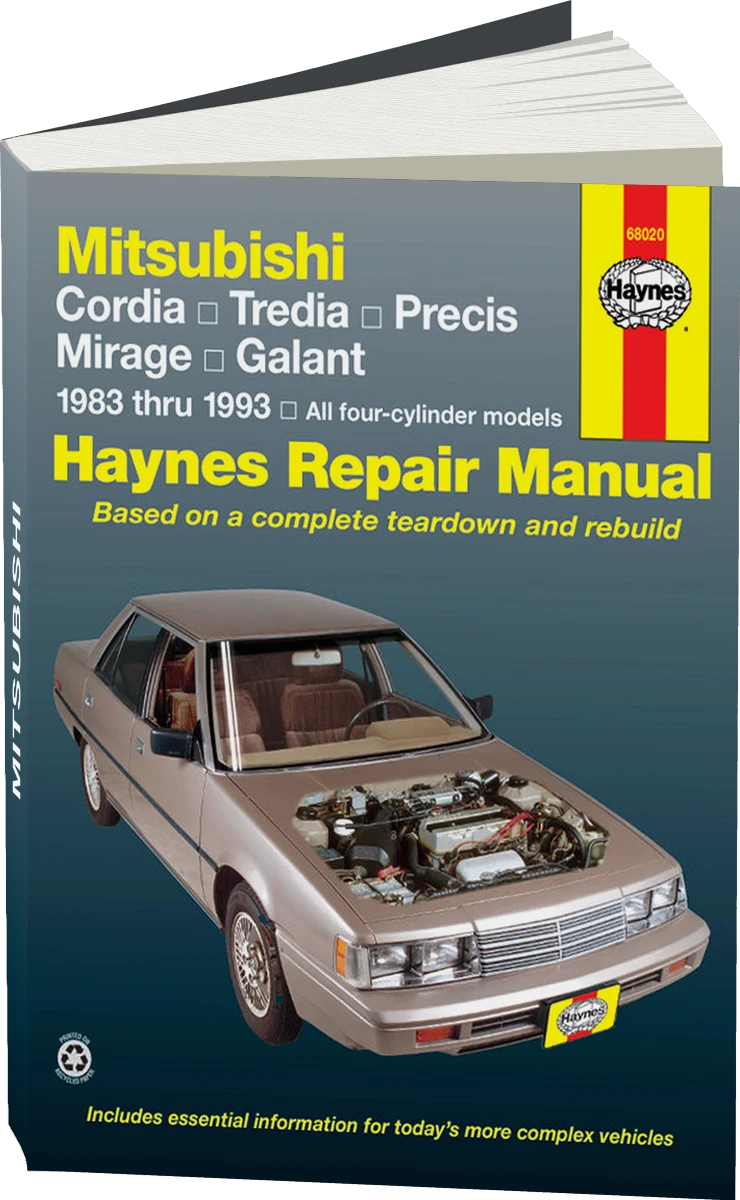 Mitsubishi Cordia, Tredia, Galant, Precis & Mirage (1983-1993) Haynes Repair Manual (USA)