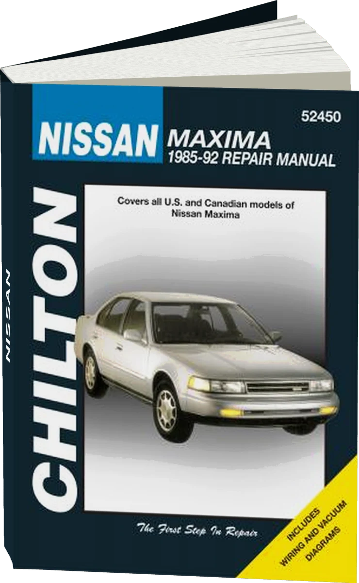Nissan Chilton Repair Manual covering all models of the Maxima for 1985-92