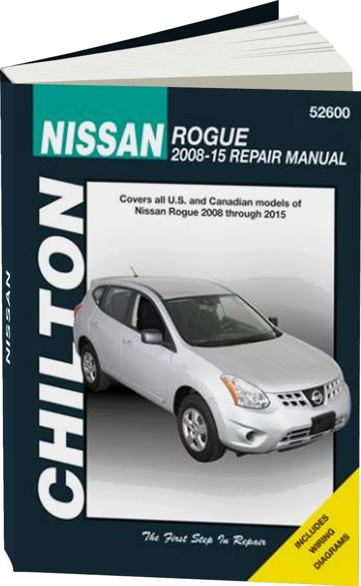 Nissan Chilton Repair Manual covering all Rogue models for 2008-15
