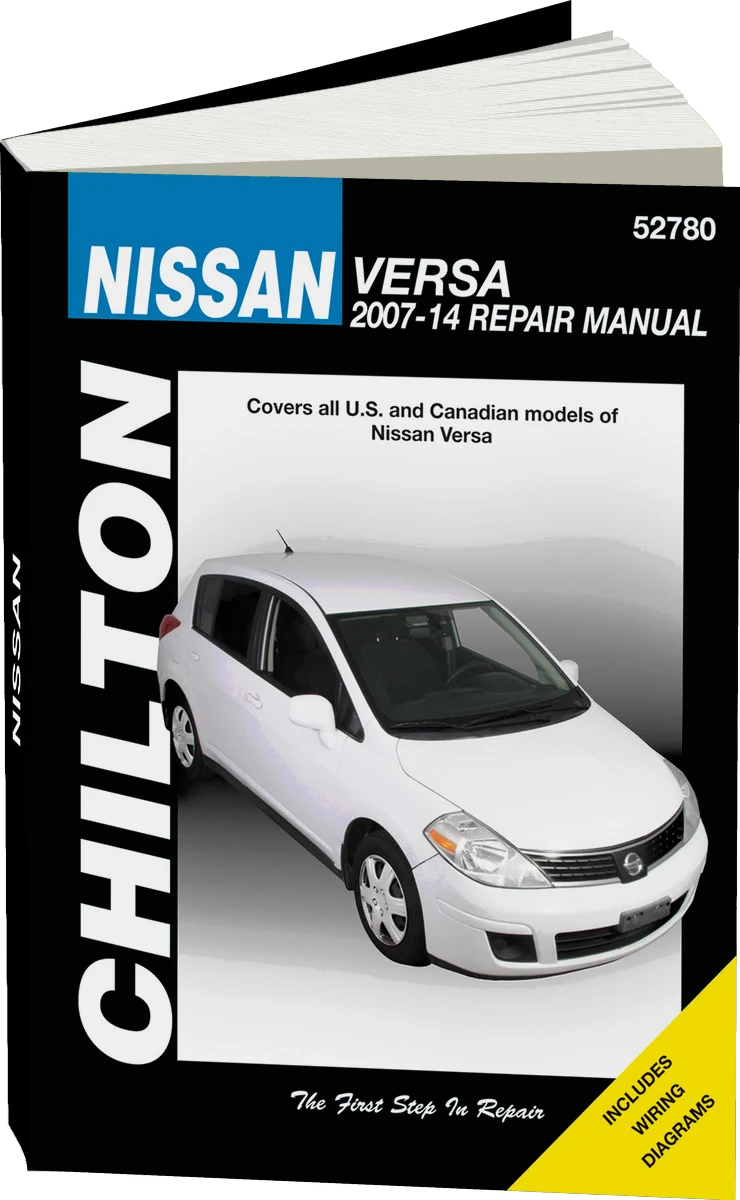 Nissan covering all Versa models (2007-14) Chilton Repair Manual (USA)