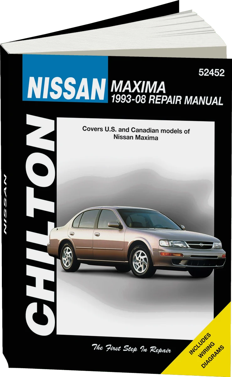 Nissan for of Maxima (1993-08) (exc. information on dual overhead camshaft DOHC engine in 1993 & 1994 SE models) Chilton Repair Manual (USA)