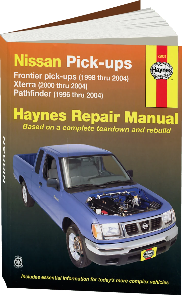 Nissan Frontier, Xterra & Pathfinder (9604) covering Frontier Pick-up (1998-2004), Xterra (2000-2004) & Pathfinder (1996-2004) Haynes Repair Manual (USA)