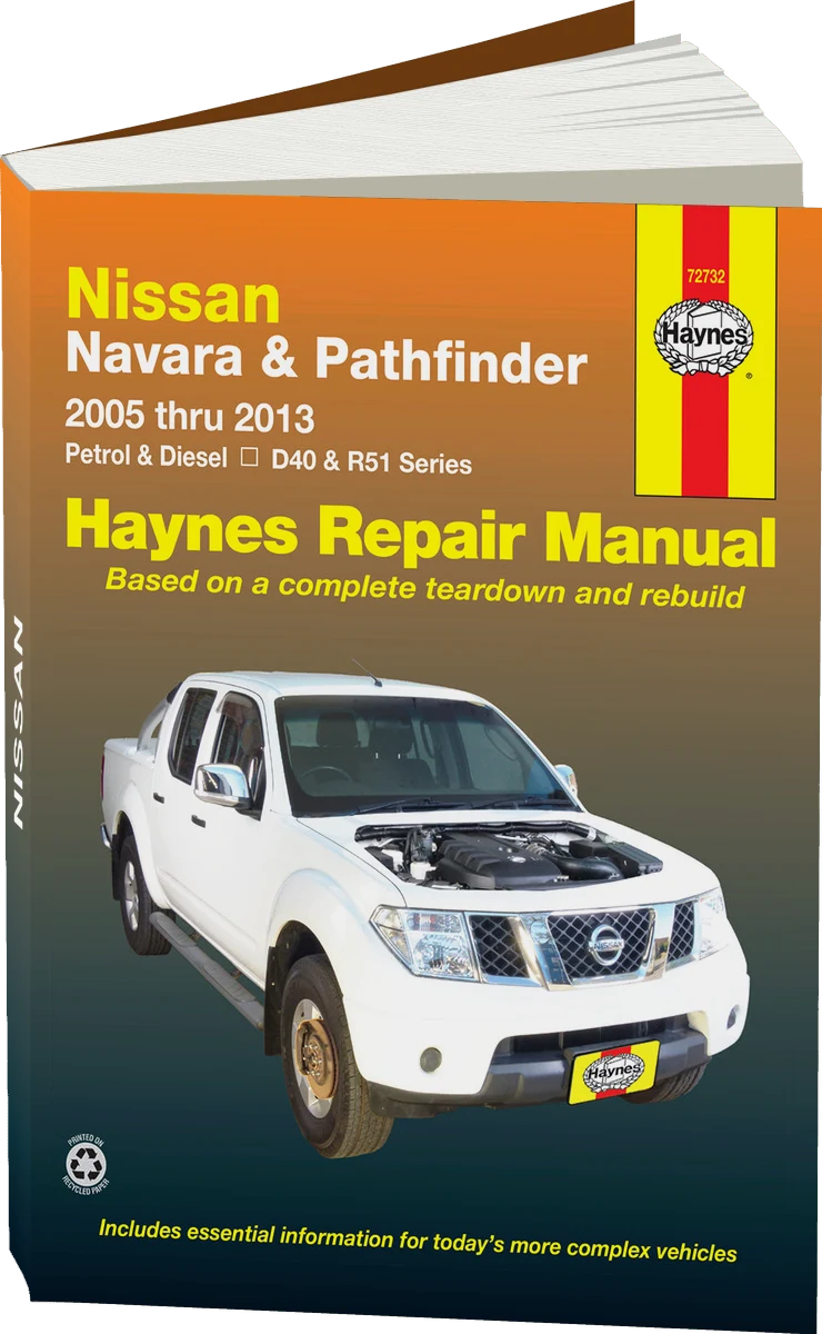 Nissan Navara & Nissan Pathfinder (2005-2015) Haynes Repair Manual (AUS)