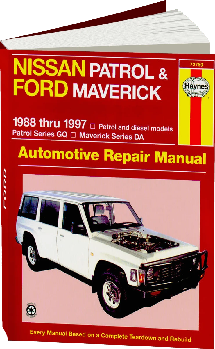 Nissan Patrol (1988-1997) & Ford Maverick (1988-1994) Haynes Repair Manual (AUS)