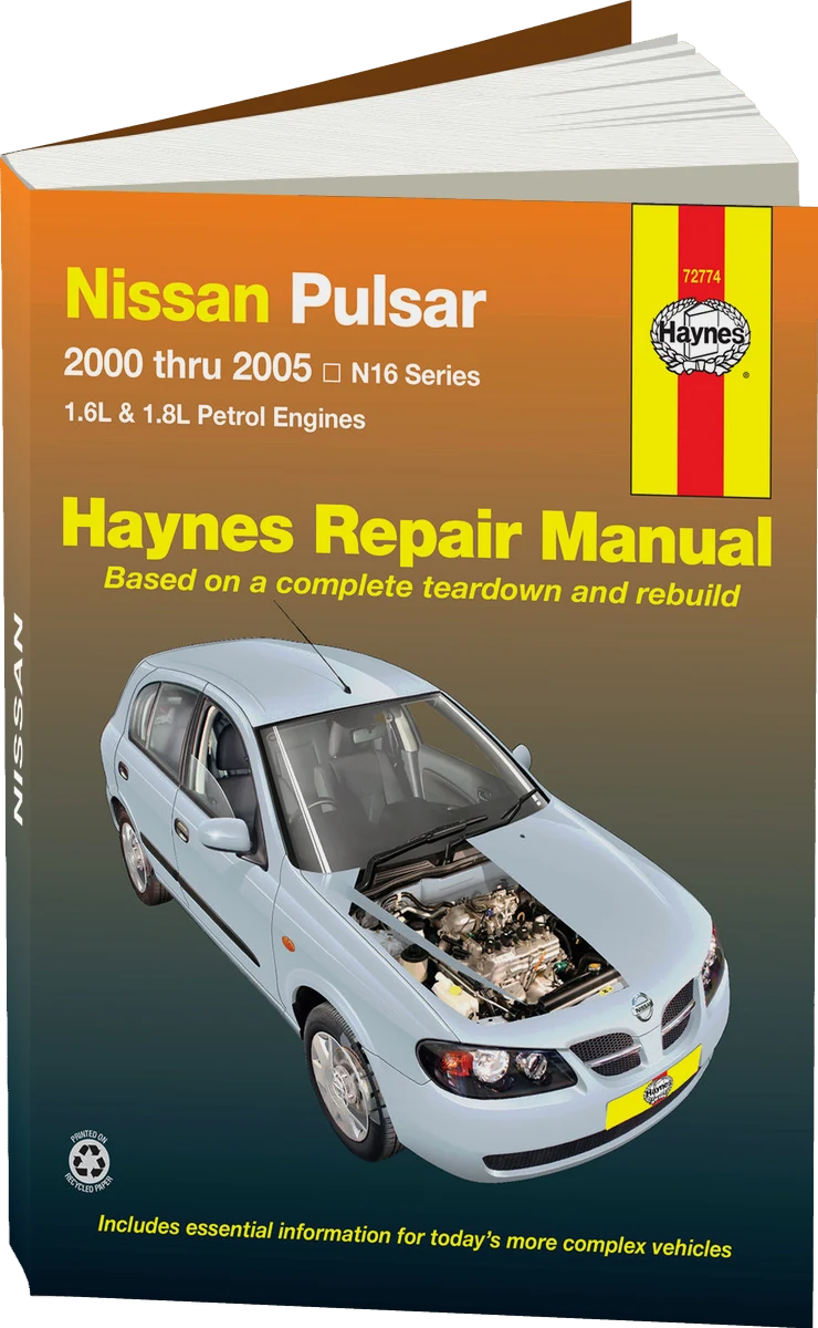 Nissan Pulsar (2000-2005) Haynes Repair Manual