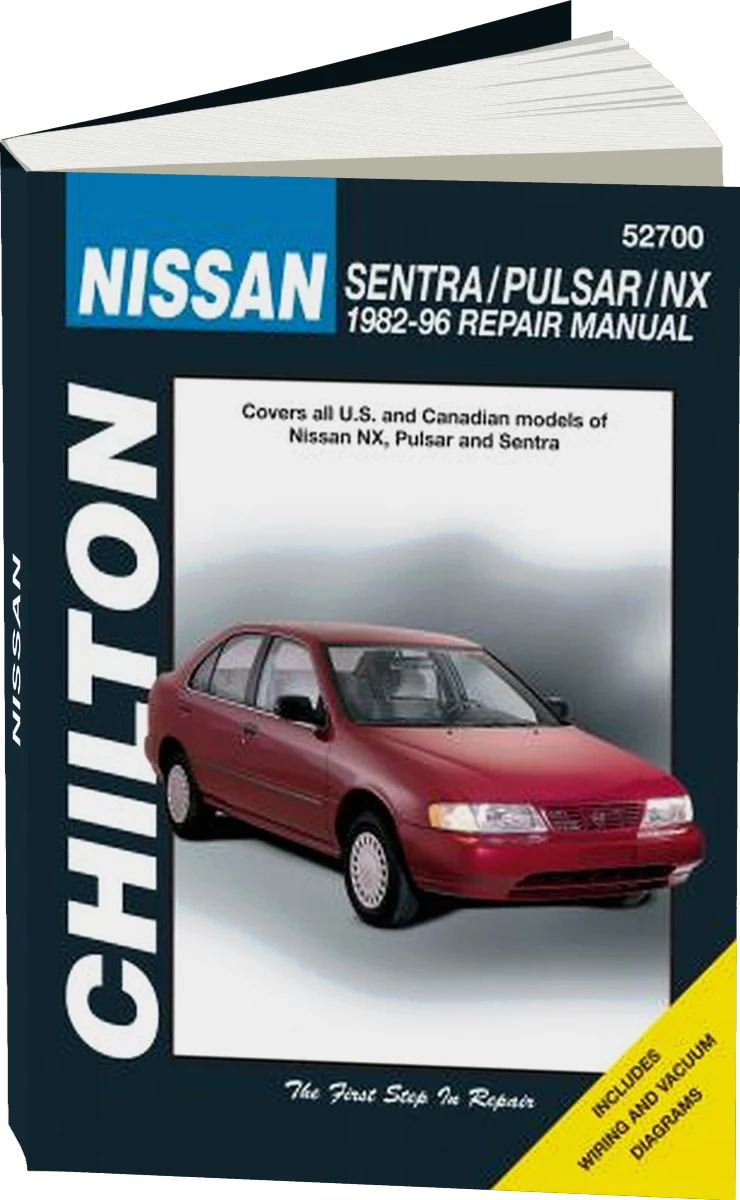 Nissan Sentra, Pulsar & NX Chilton Repair Manual covering all models for 1982-96