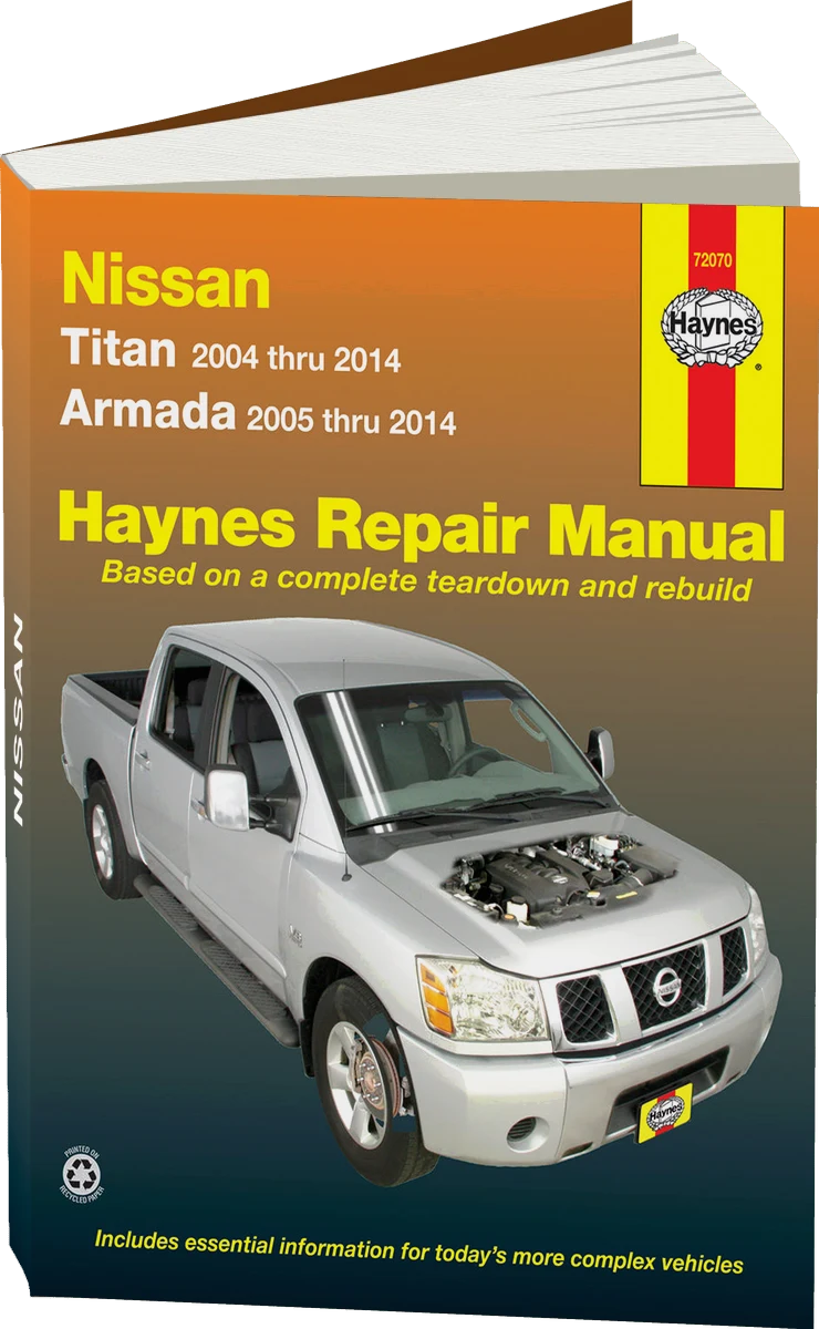 Nissan Titan (2004-2014) & Armada (2005-2014) Haynes Repair Manual (USA)