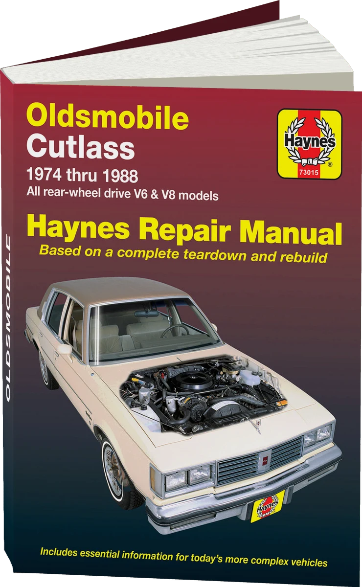 Oldsmobile Cutlass & Cutlass Supreme V6 & V8 Gas Engines (74-88) Haynes Repair Manual