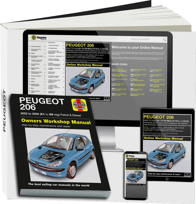 Peugeot 206 Petrol & Diesel (2002-2009) Haynes Repair Manual