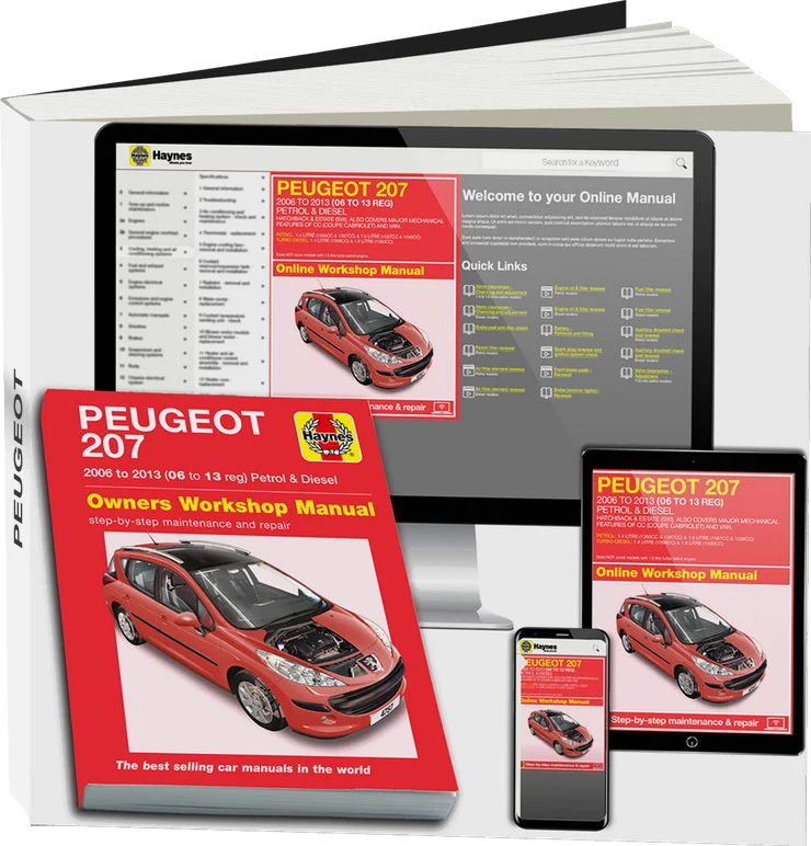 Peugeot 207 Petrol & Diesel 2006-2013 Haynes Repair Manual