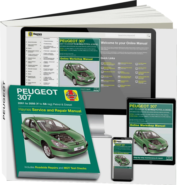 Peugeot 307 Petrol & Diesel (2001-2008) Haynes Repair Manual