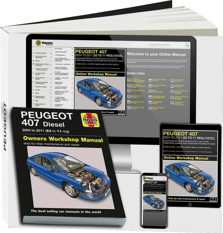 Peugeot 407 Diesel (2004-2011) Haynes Repair Manual