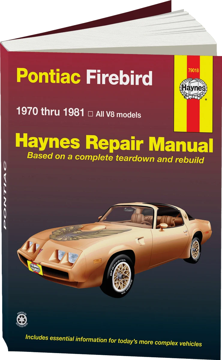 Pontiac Firebird V8 (70-81) Haynes Repair Manual