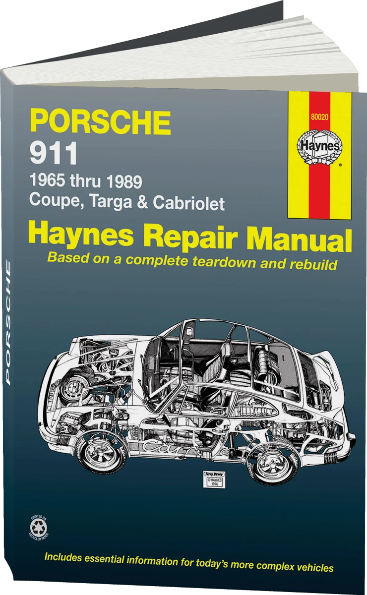 Porsche 911 (1965-1989) for Coupe, Targa & Cabriolet Haynes Repair Manual (USA)