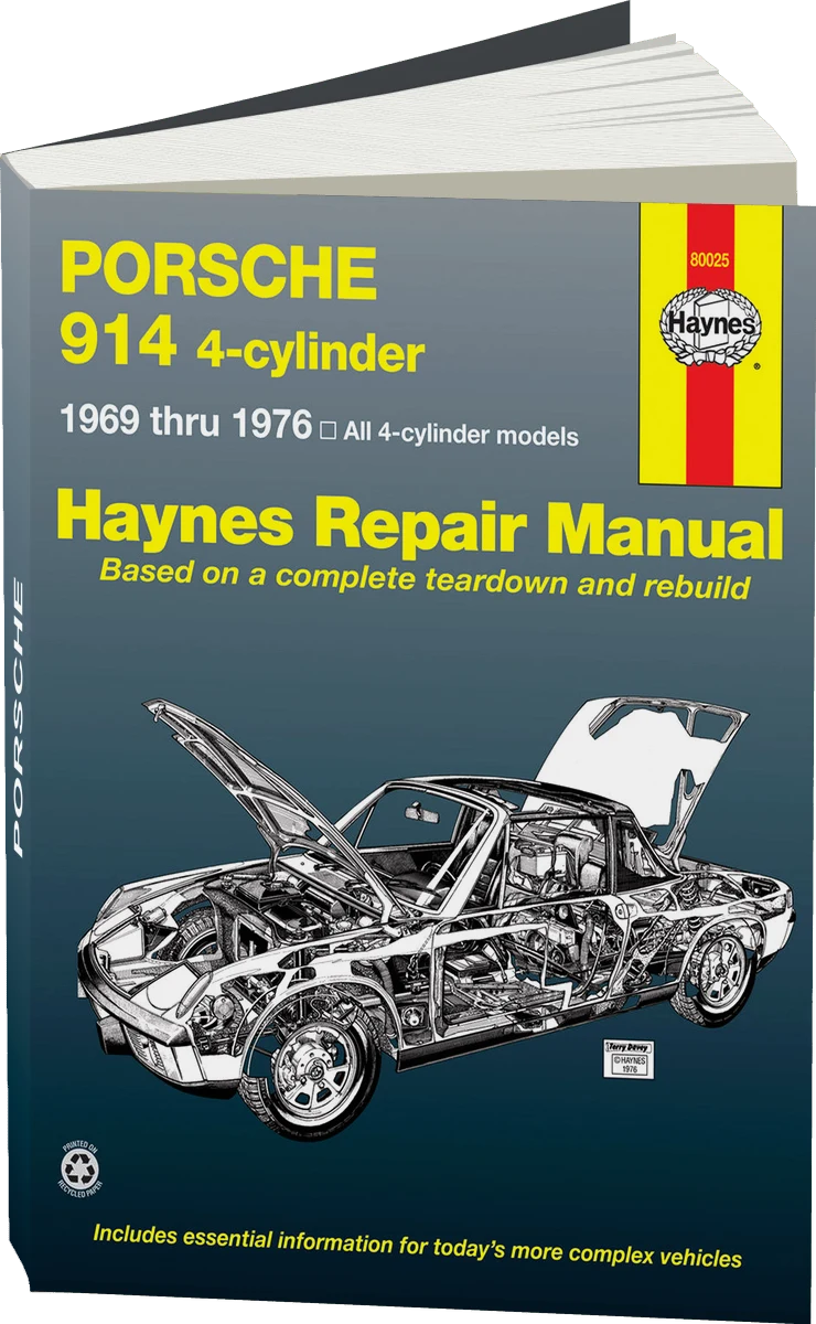 Porsche 914 4-cylinder (1969-1976) Haynes Repair Manual (USA)