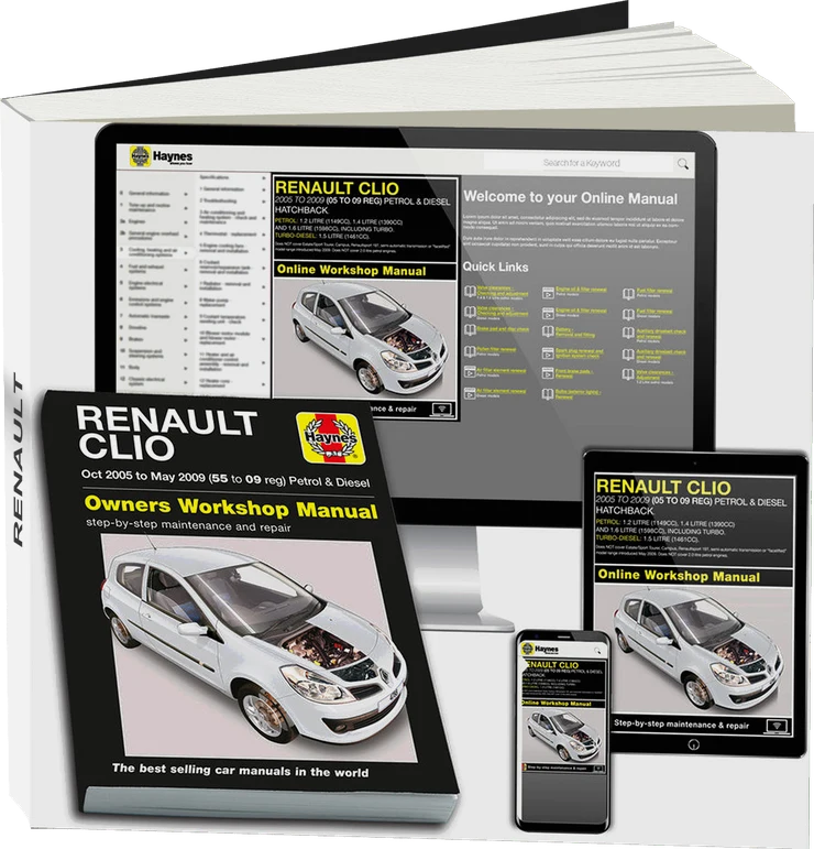 Renault Clio Petrol & Diesel (Oct 2005-May 2009) Haynes Repair Manual