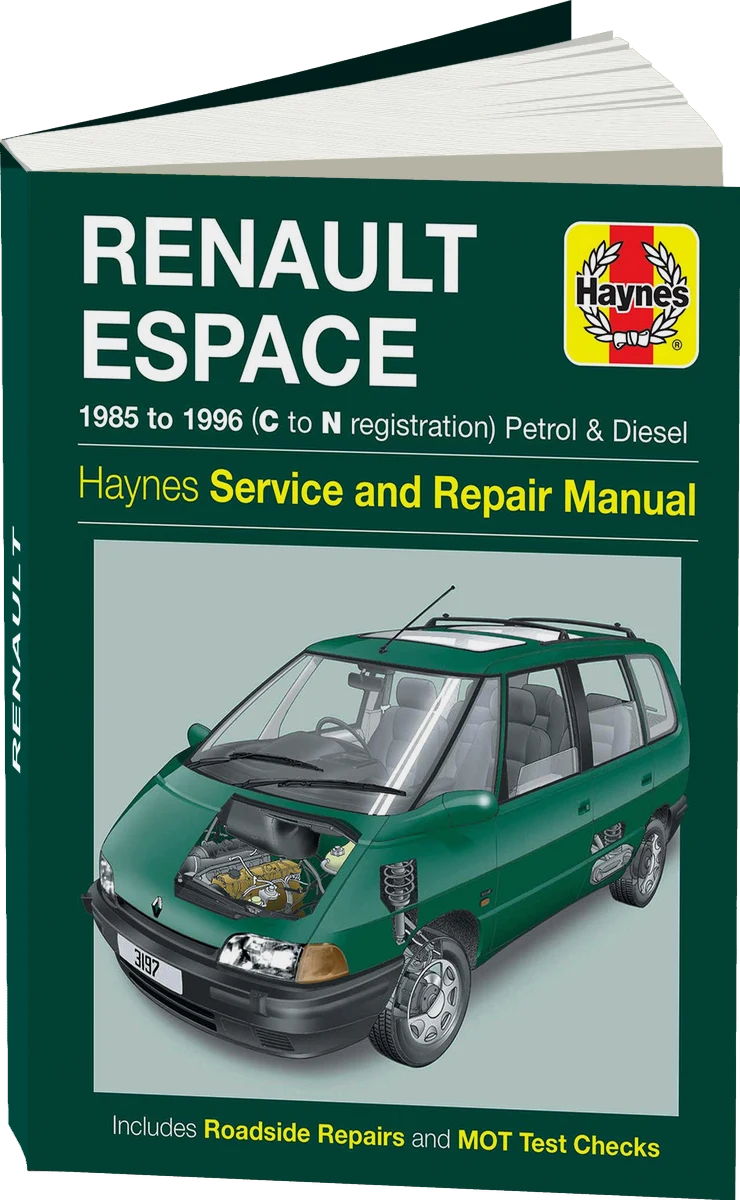 Renault Espace Petrol & Diesel (1985-1996) Haynes Repair Manual