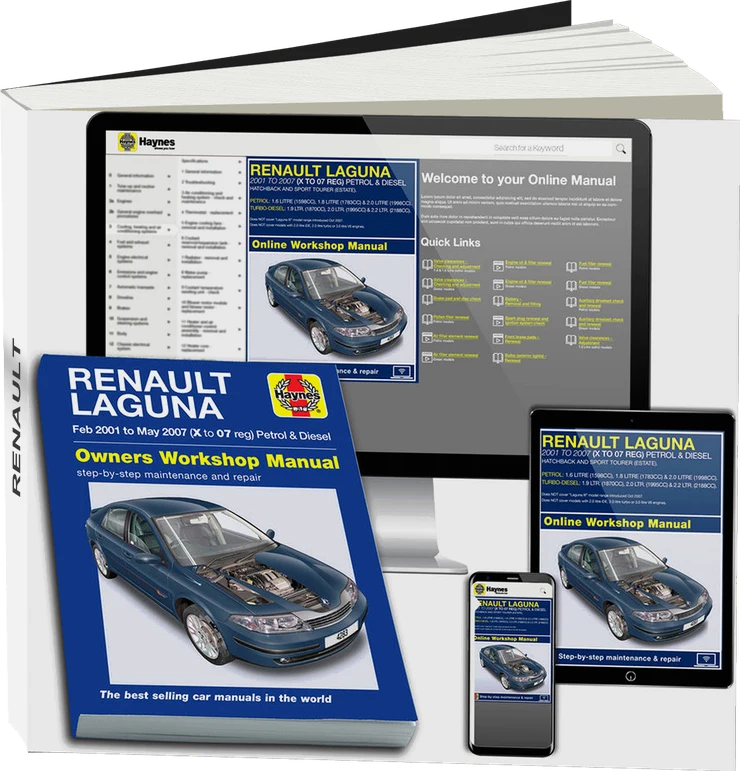 Renault Laguna Petrol & Diesel (Feb 2001-May 2007) Haynes Repair Manual