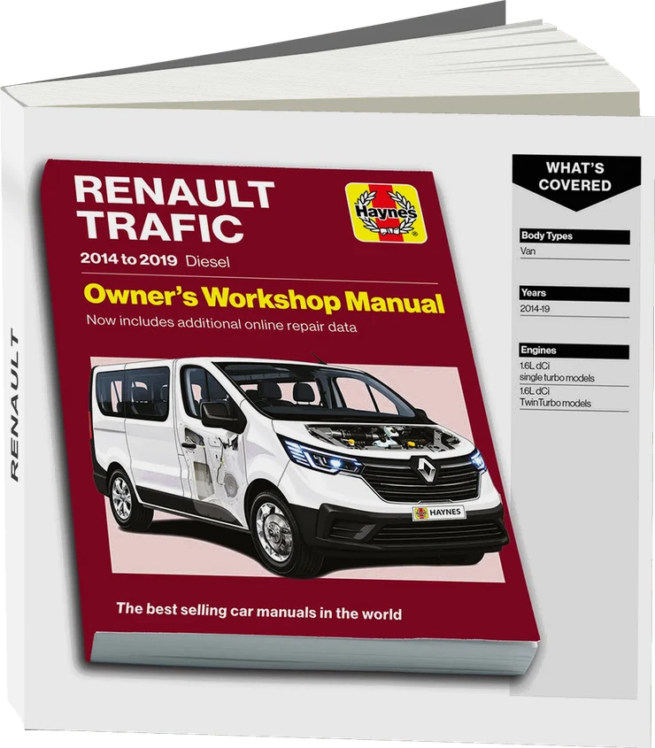 Renault Trafic (2014 - 2019) Haynes Repair Manual