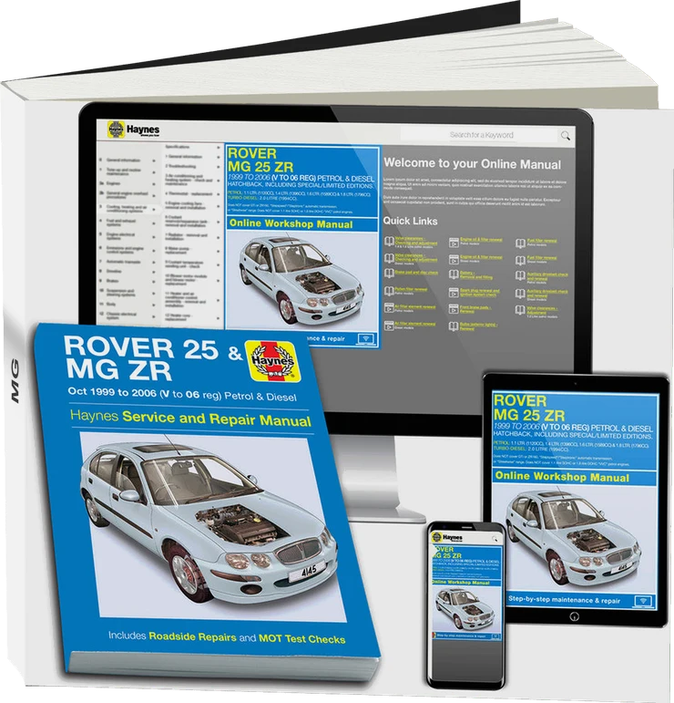Rover 25 & MG ZR Petrol & Diesel (Oct 1999-2006) Haynes Repair Manual