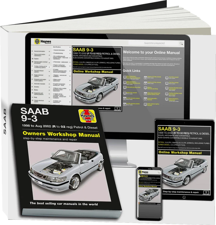 Saab 9-3 Petrol & Diesel (1998-Aug 2002) Haynes Repair Manual