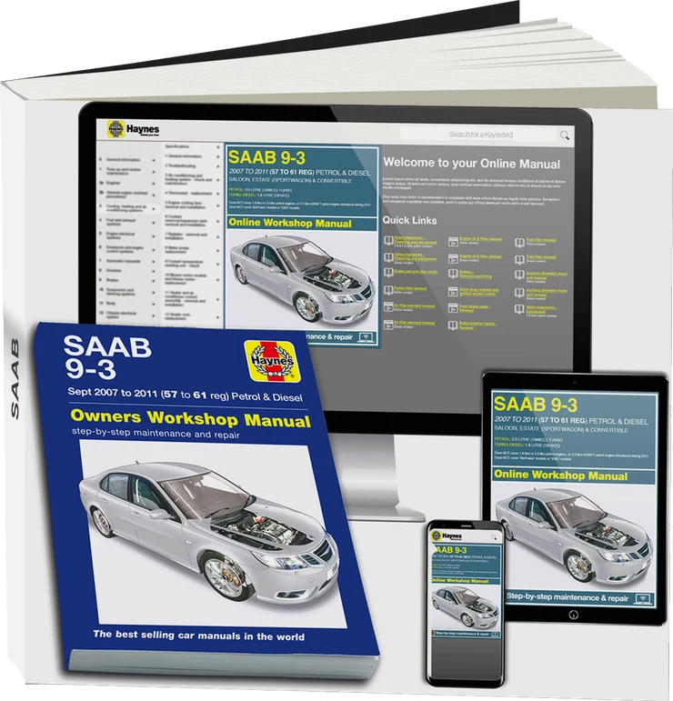 SAAB 9-3 Petrol & Diesel (2007-2011) Haynes Repair Manual