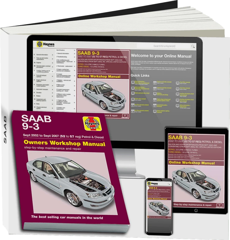 Saab 9-3 Petrol & Diesel (Sept 2002-Sept 2007) Haynes Repair Manual