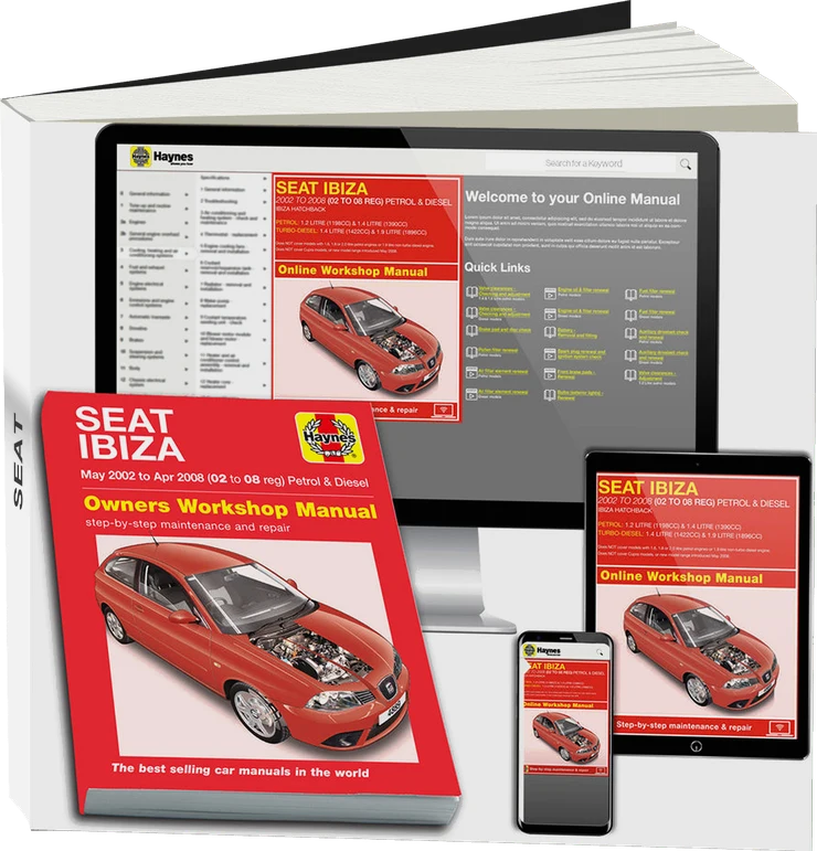 Seat Ibiza Petrol & Diesel (May 2002-Apr 2008) Haynes Repair Manual