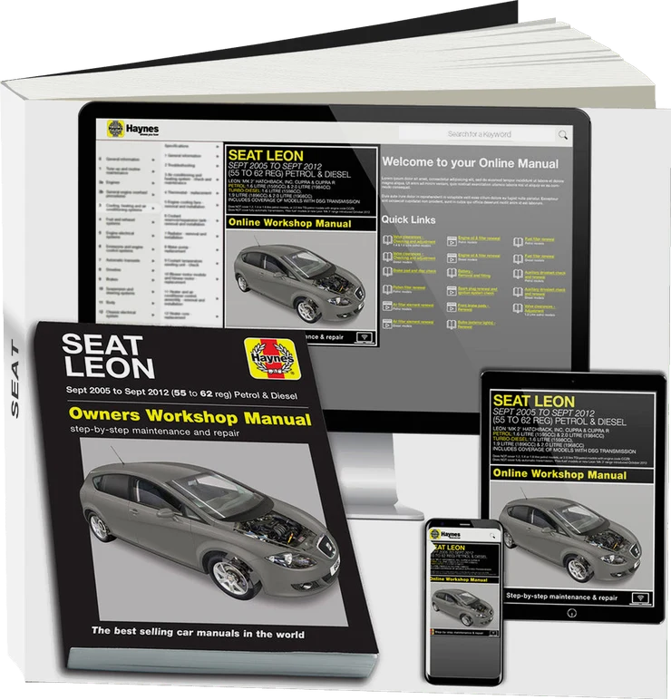 Seat Leon (Sept 2005-Sept 2012) 55 to 62 Haynes Repair Manual