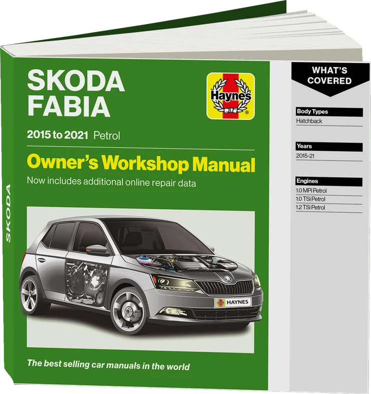 Skoda Fabia Petrol (2015 - 2021) Haynes Repair Manual