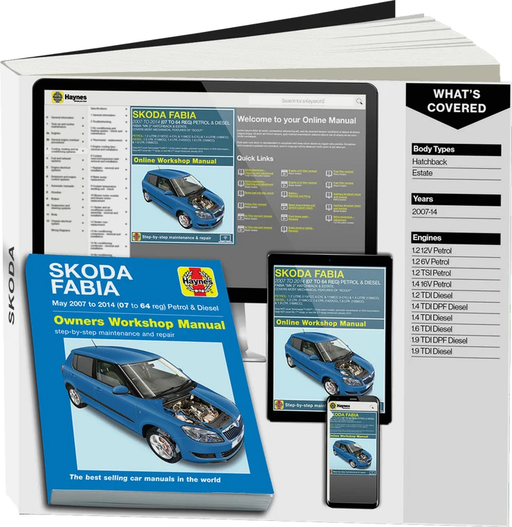 Skoda Fabia petrol & diesel (May 2007-2014) Haynes Repair Manual