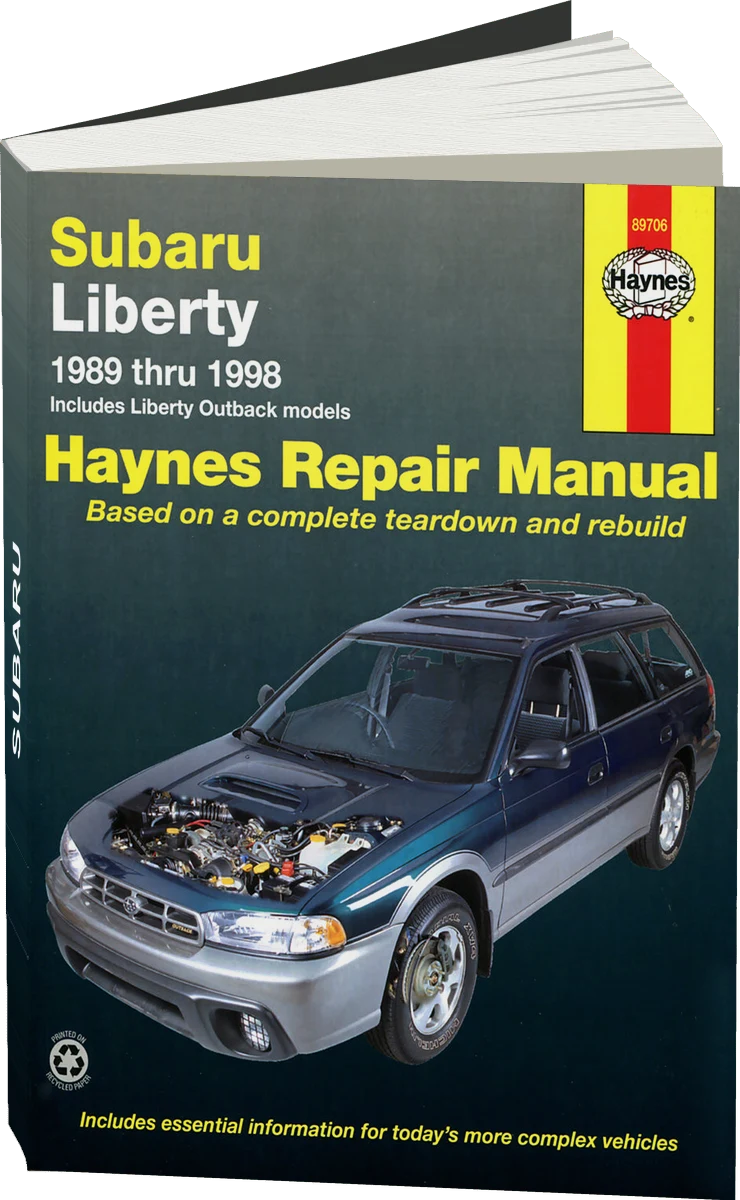 Subaru Liberty & Outback (1989-1998) Haynes Repair Manual