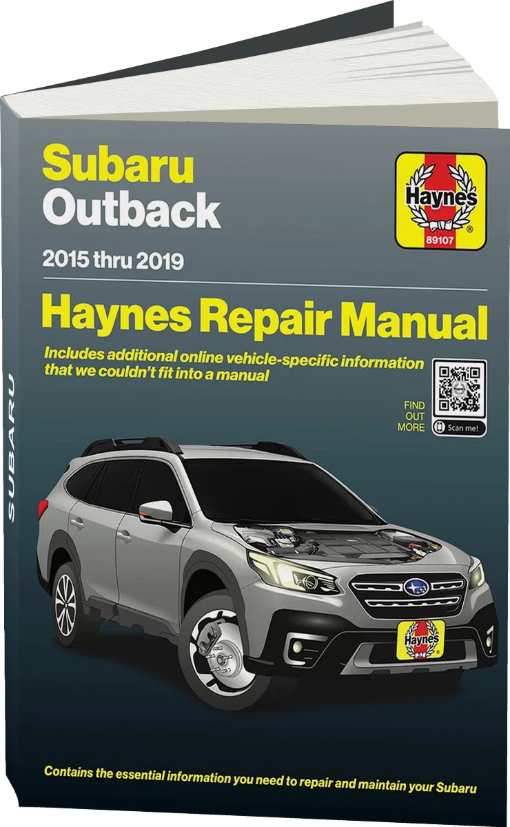 Subaru Outback (BS) 2015-2019 Haynes Repair Manual