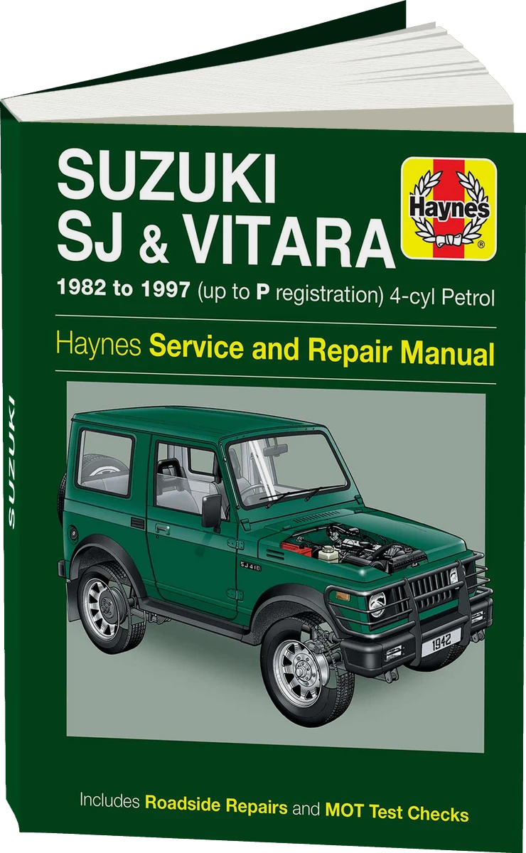 Suzuki SJ Series, Samurai & Vitara (4-cyl) Petrol (1982-1997) Haynes Repair Manual