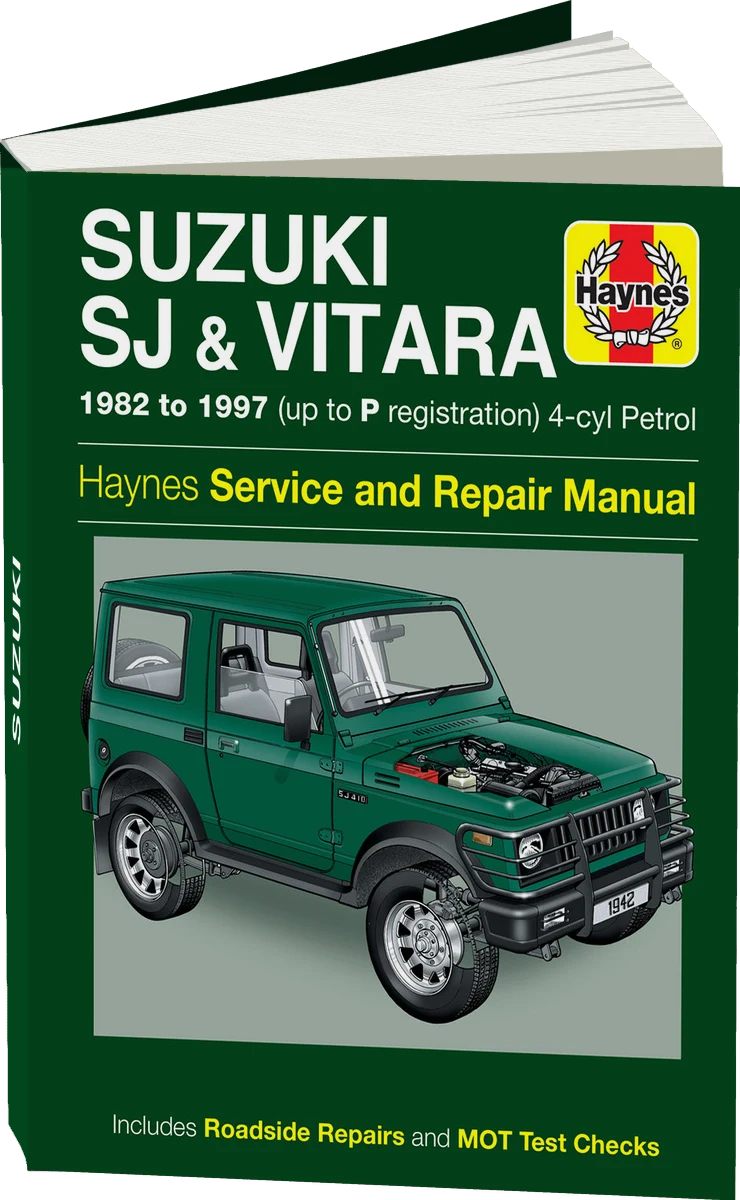 Suzuki SJ Series, Samurai & Vitara (4-cyl) Petrol (82 - 97) Haynes Repair Manual