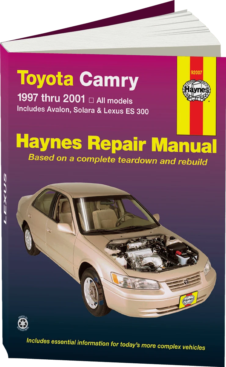 Toyota Camry (97-01) covering Solara (99-01), Avalon (97-01), & Lexus ES 300 (97-01) Haynes Repair Manual