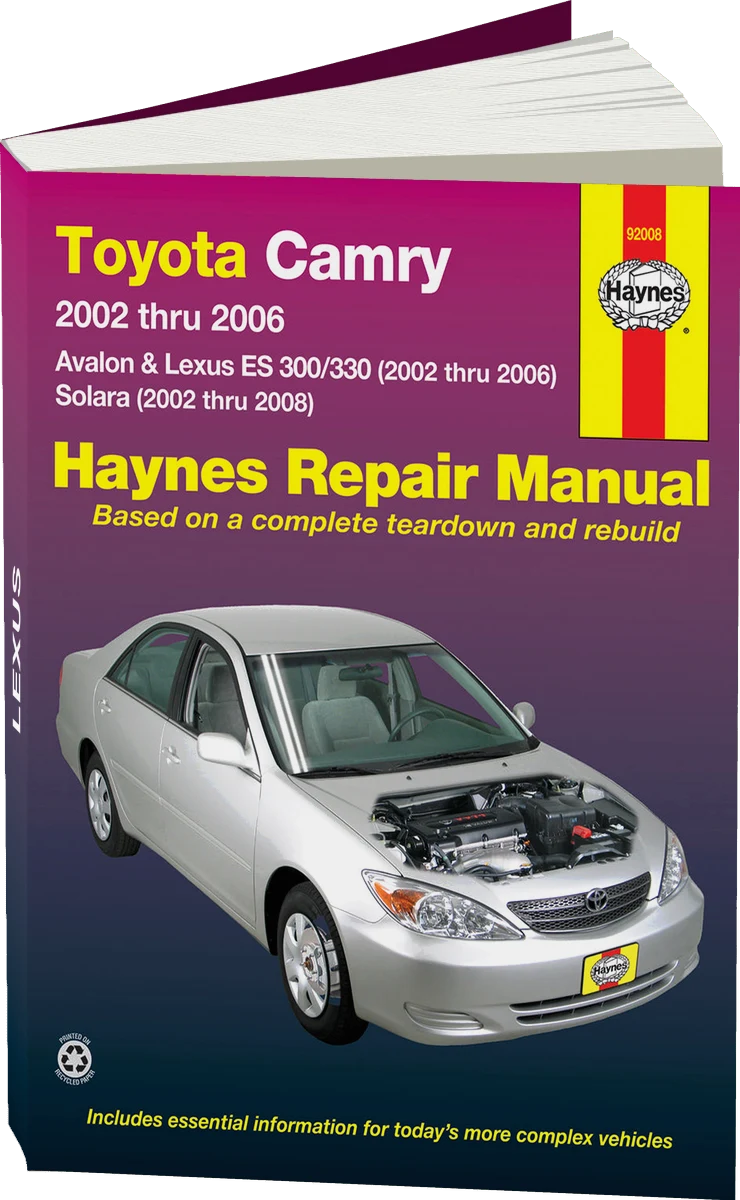 Toyota Camry, Avalon, Lexus ES 300/330 (02-06) & Toyota Solara (02-08) Haynes Repair Manual