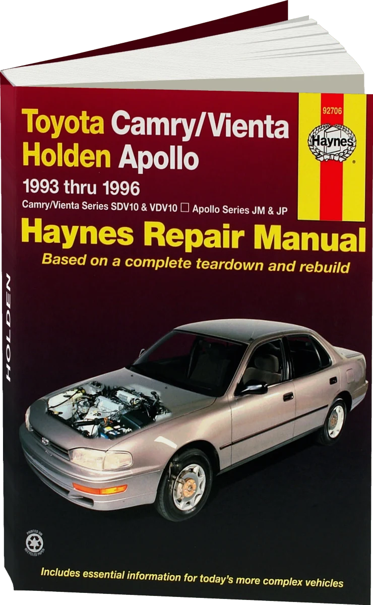 Toyota Camry & Holden Apollo (1993-1996) Haynes Repair Manual