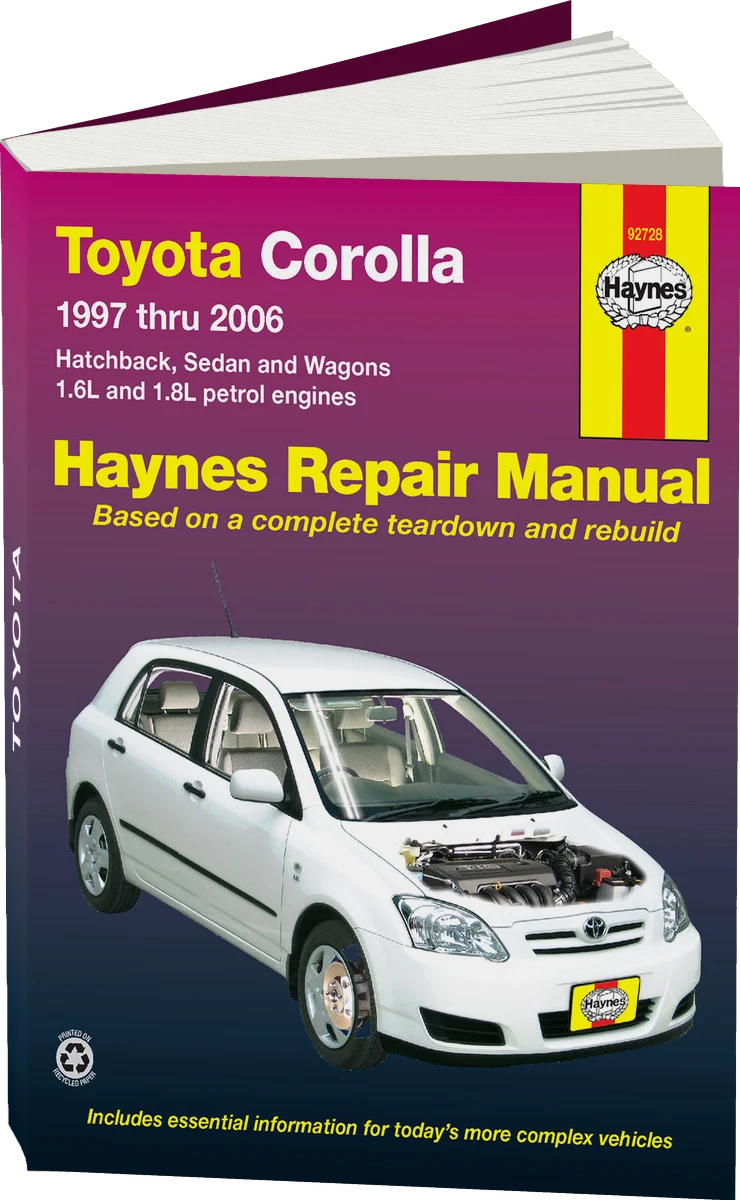 Toyota Corolla (1997-2006) Haynes Repair Manual (AUS)