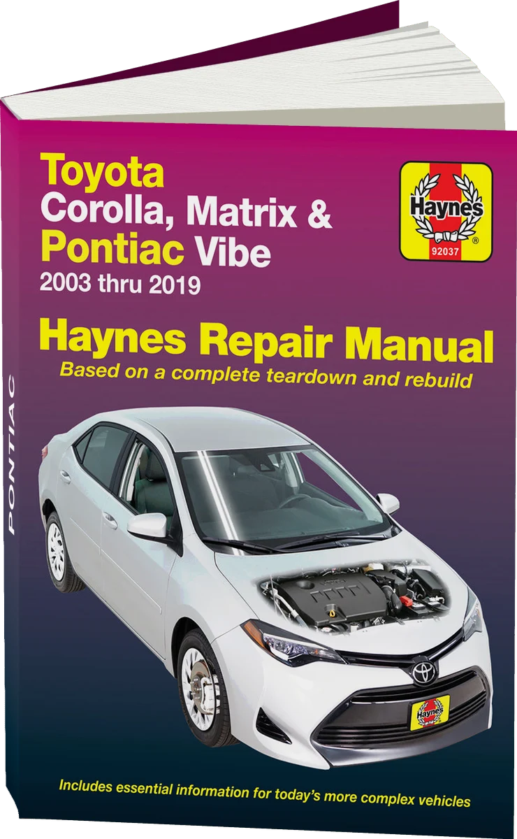 Toyota Corolla (2003-2019) Haynes Repair Manual (USA)