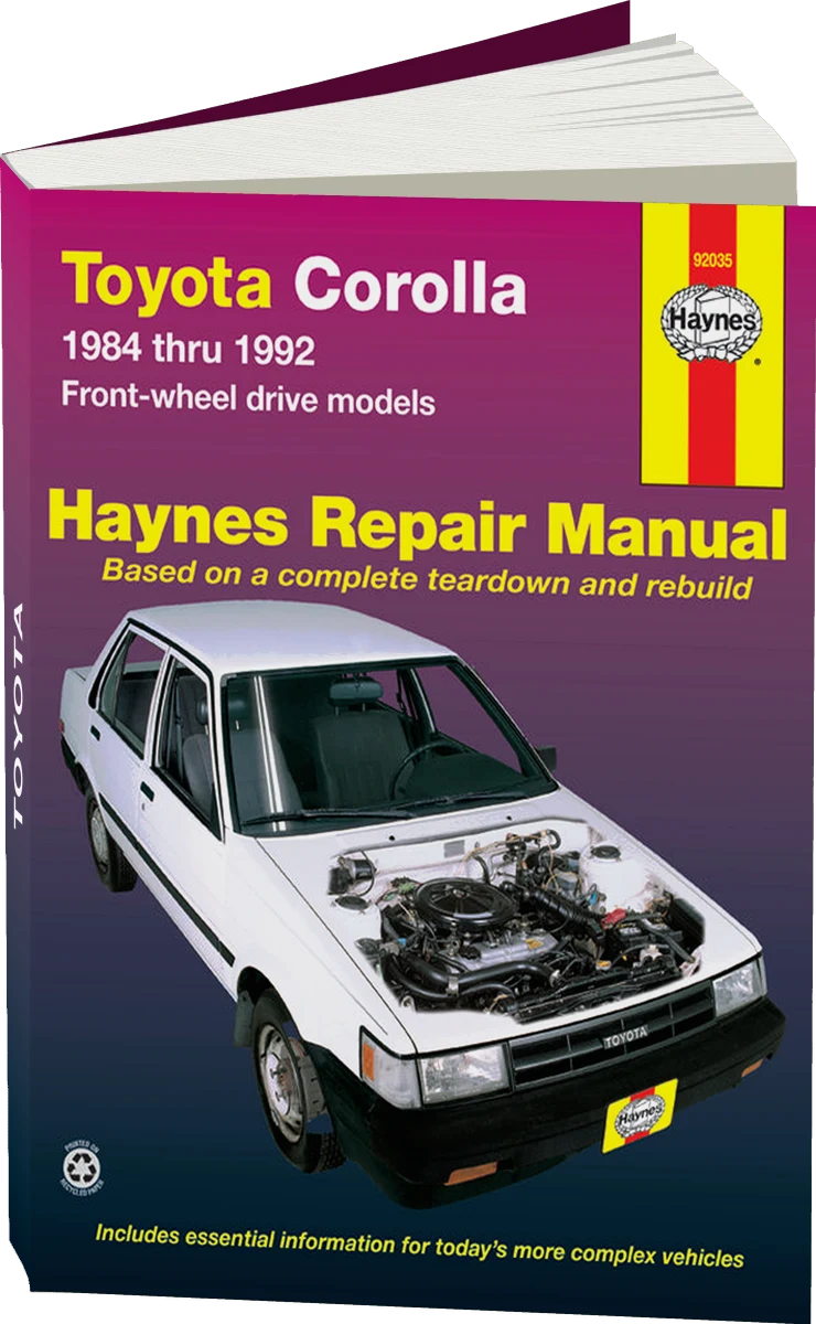 Toyota Corolla FWD (1984-1992) Haynes Repair Manual (USA)