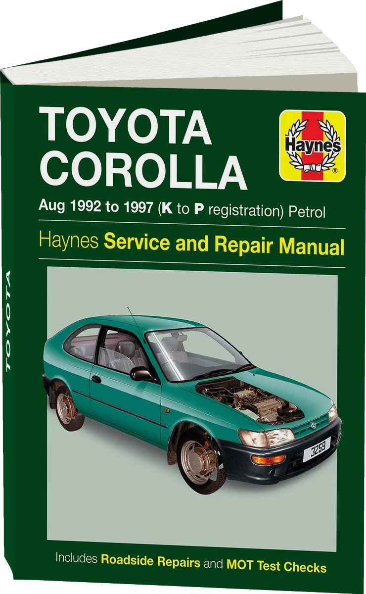 Toyota Corolla Petrol (Aug 1992-1997) Haynes Repair Manual