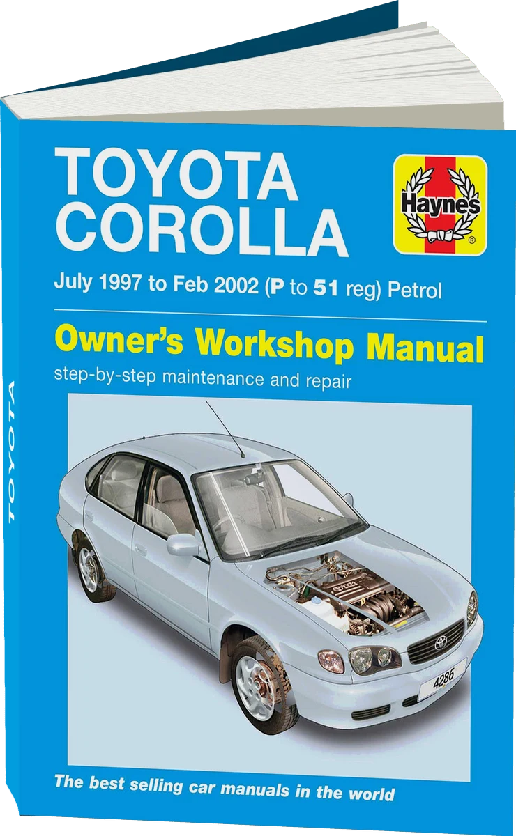 Toyota Corolla Petrol (July 1997-Feb 2002) Haynes Repair Manual