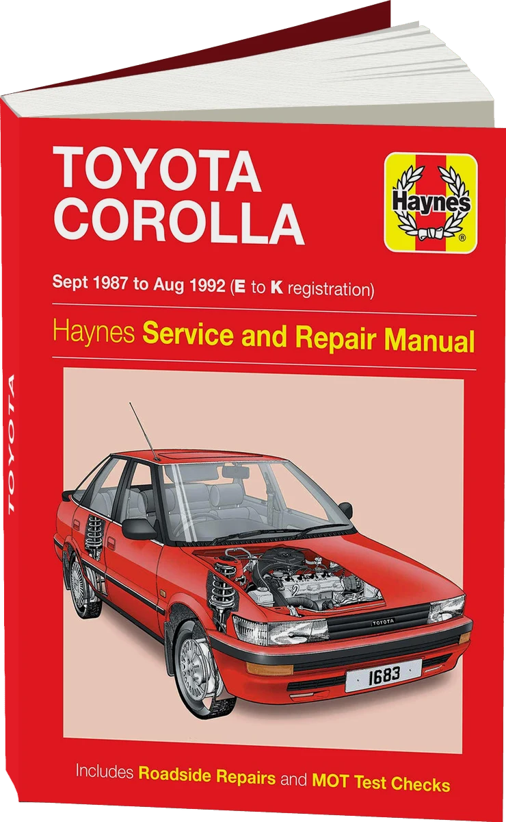 Toyota Corolla Petrol (Sept 1987-Aug 1992) Haynes Repair Manual