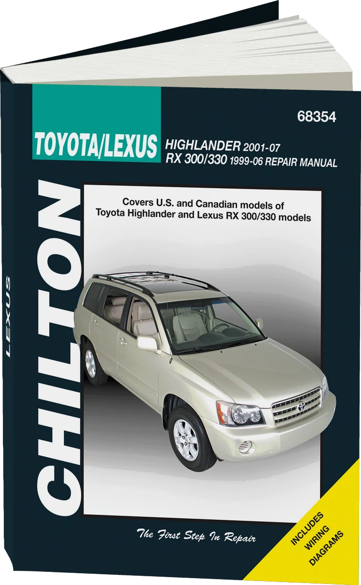 Toyota Highlander (2001-2007) and Lexus RX 300/330 (1999-2006) Chilton Repair Manual