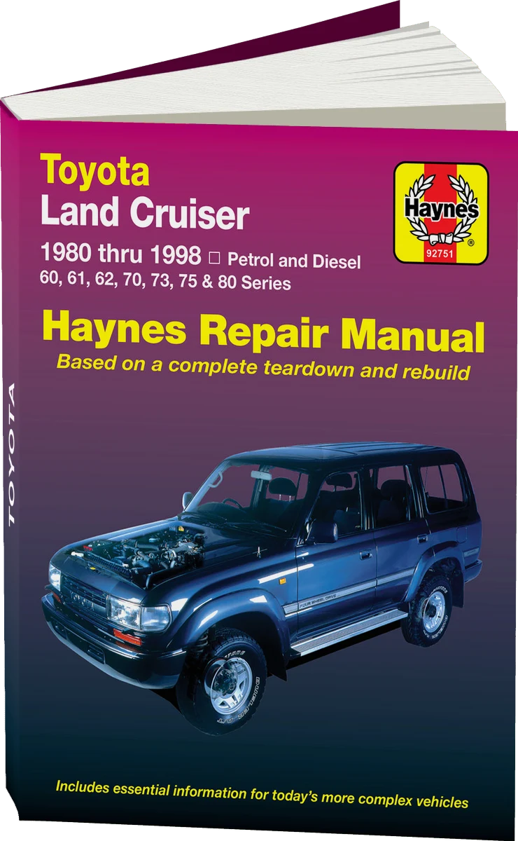Toyota Land Cruiser (1980-1998) Haynes Repair Manual