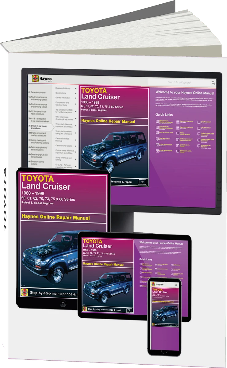 Toyota Land Cruiser (1980 - 1998) Haynes Repair Manual