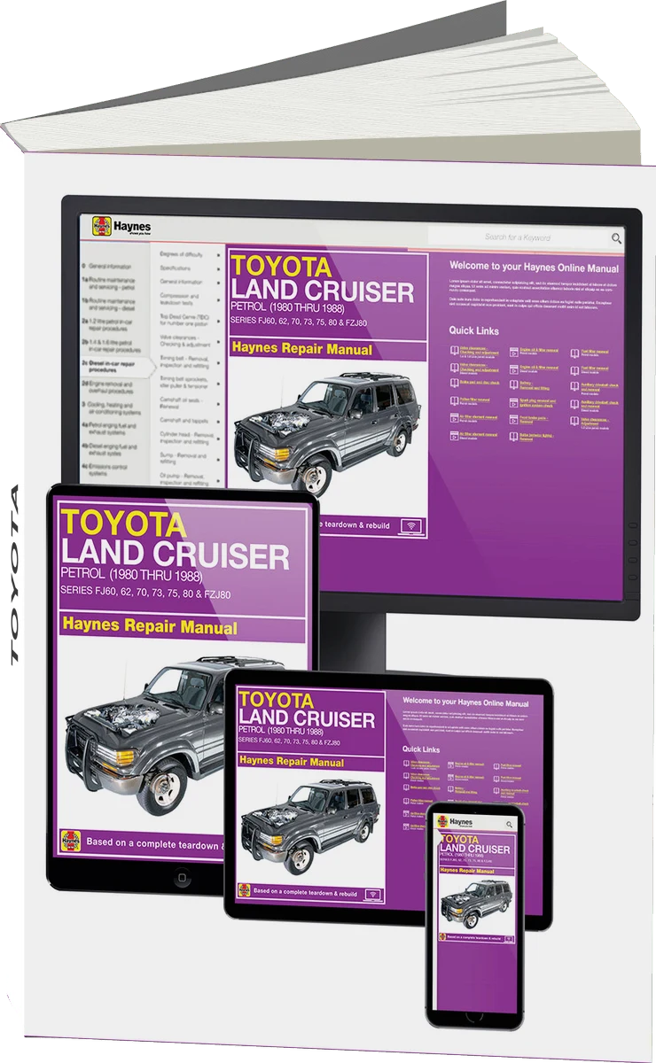 Toyota Land Cruiser Petrol (80-98) Haynes Repair Manual (AUS)